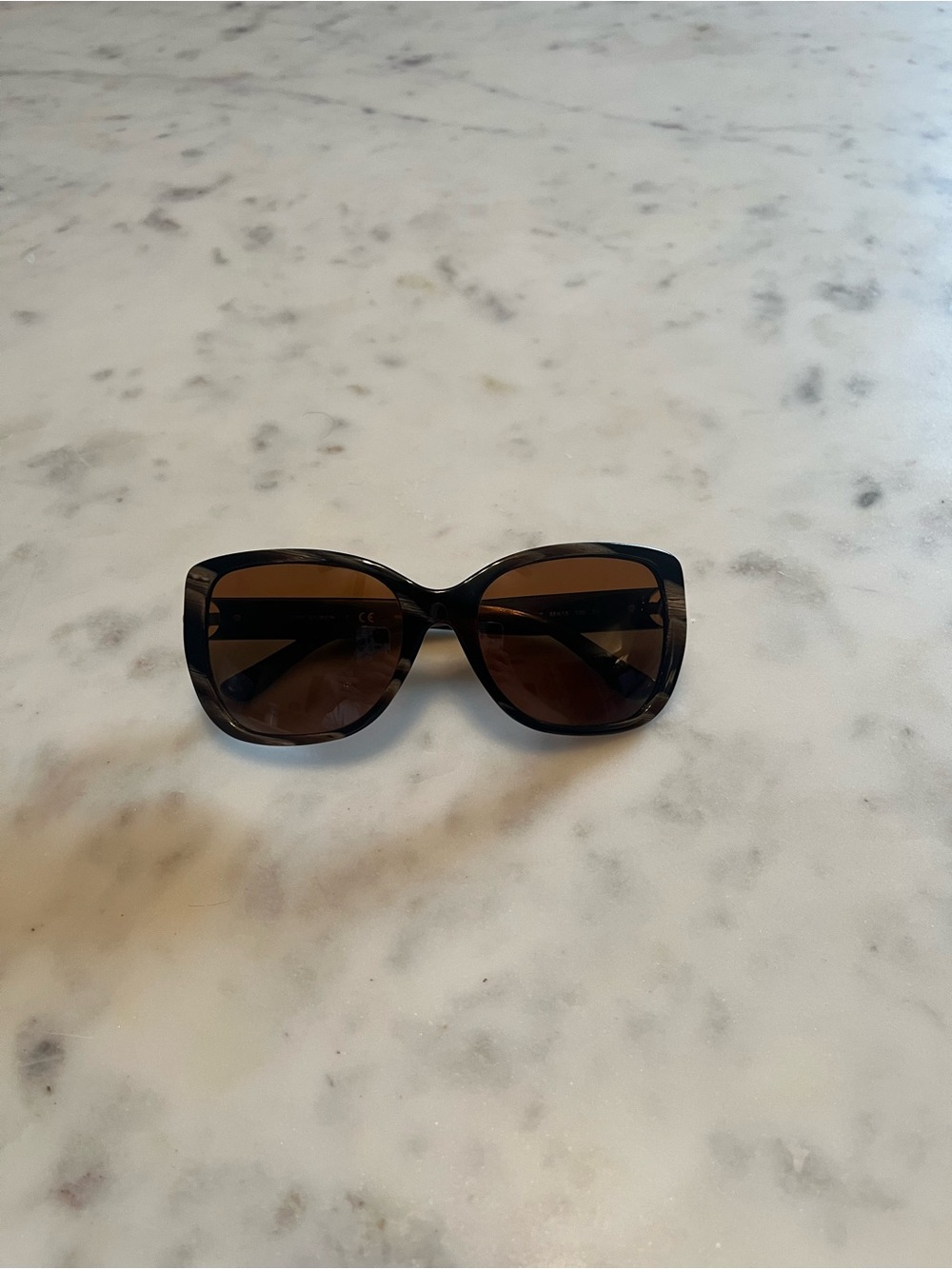 Tory Burch Women's Green Tortoise Sunglasses with Brown Lenses